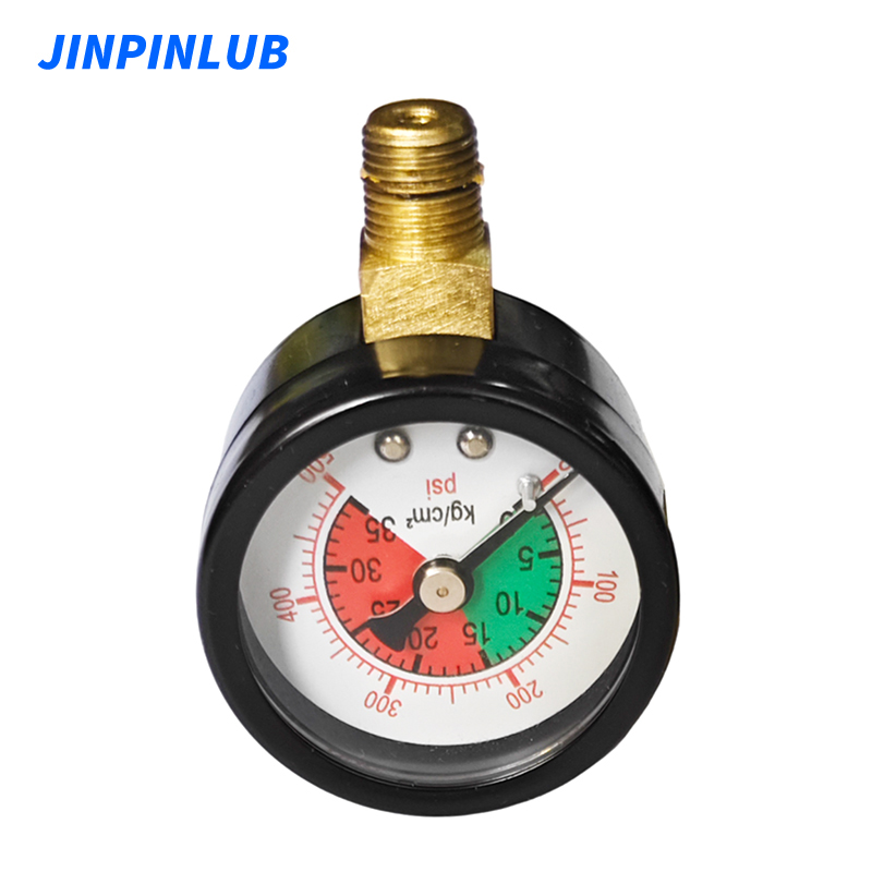 M35 Dual Unit Black Steel Pressure Gauge For Lubrication Pump