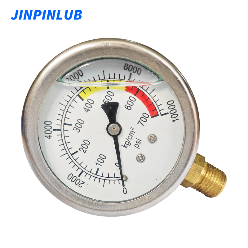 700bar Shock Resistant Pressure Gauge For Lubrication System