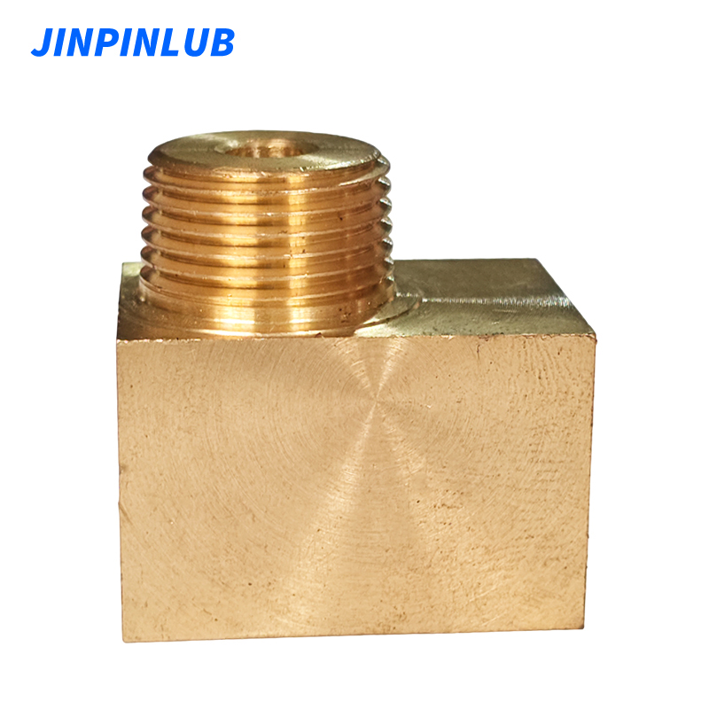 PH Copper Right Angle Connector For Lubrication System Pipe