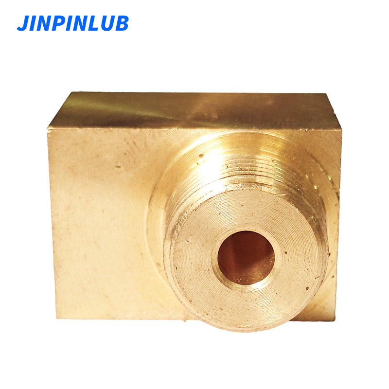 PH Copper Right Angle Connector For Lubrication System Pipe